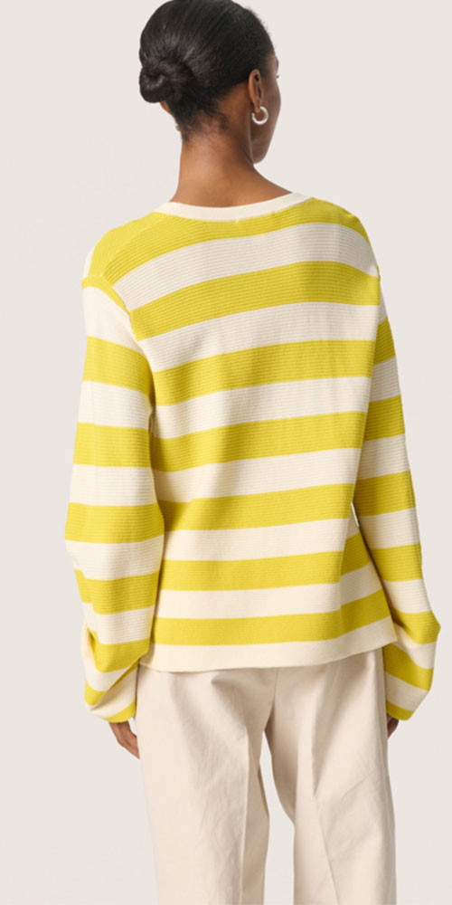 Soaked Striped Knit Pullover