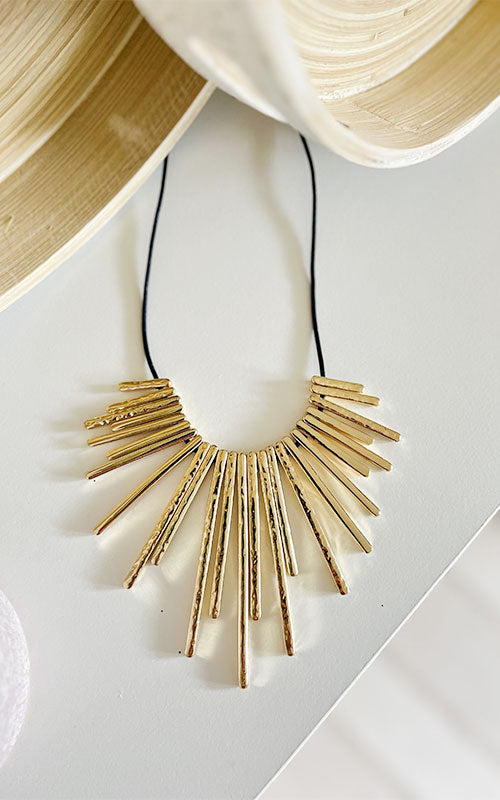 Starburst Necklace, gold