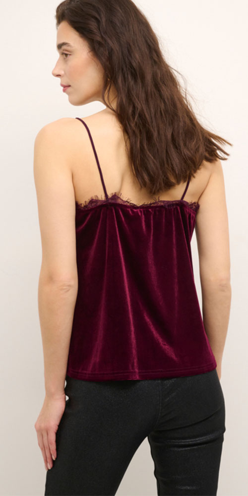 Cream Velvet Cami